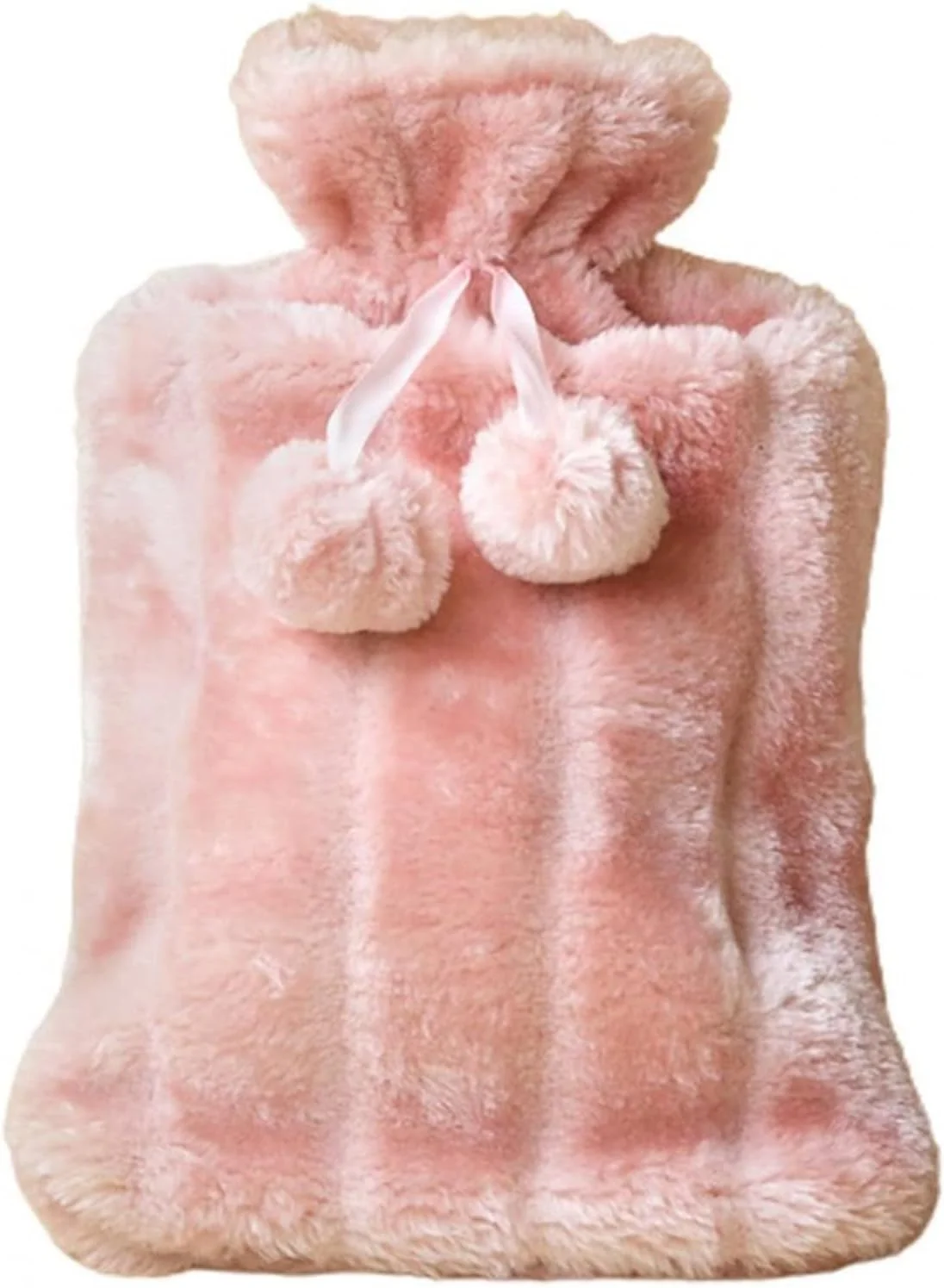 کیسه آب گرم لاستیکی صورتی XZEIT، 2 لیتری، ضد نشت، گرم کننده دست و پا