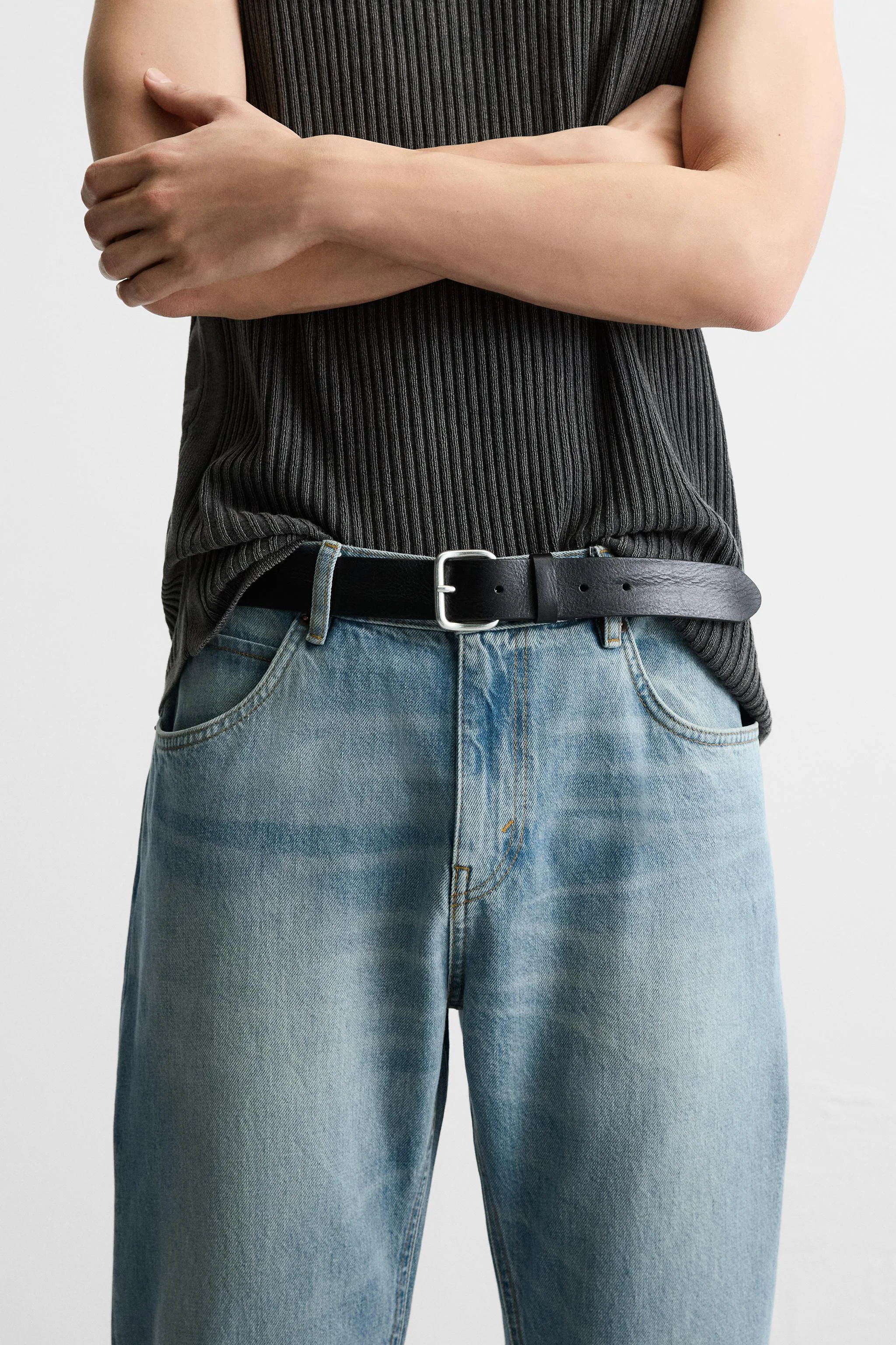 کمربند چرمی با پرچ