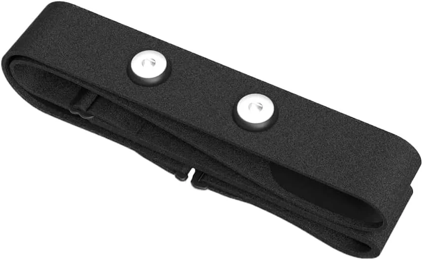 بند سینه مانیتور ضربان قلب جایگزین، بند سینه نرم قابل تنظیم سازگار با Polar H10، Polar H9، Polar H7 (مشکی)