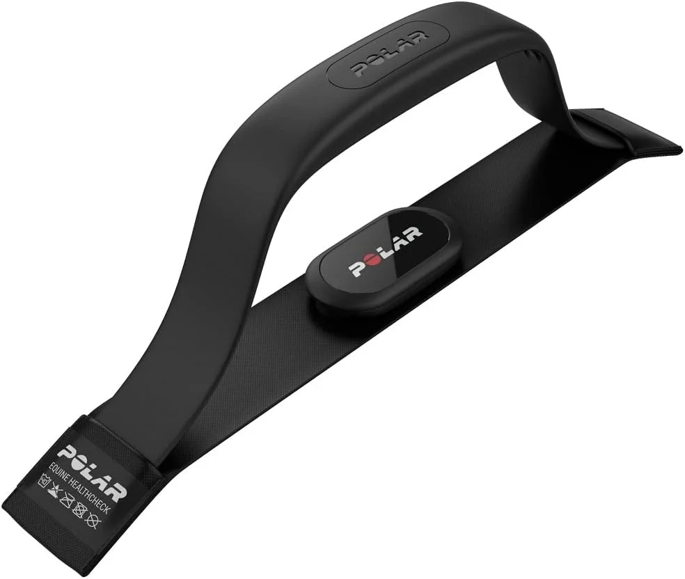 سنسور ضربان قلب Polar H10 برای اسب با دسته، مناسب برای بزرگسالان، مشکی، سایز آزاد