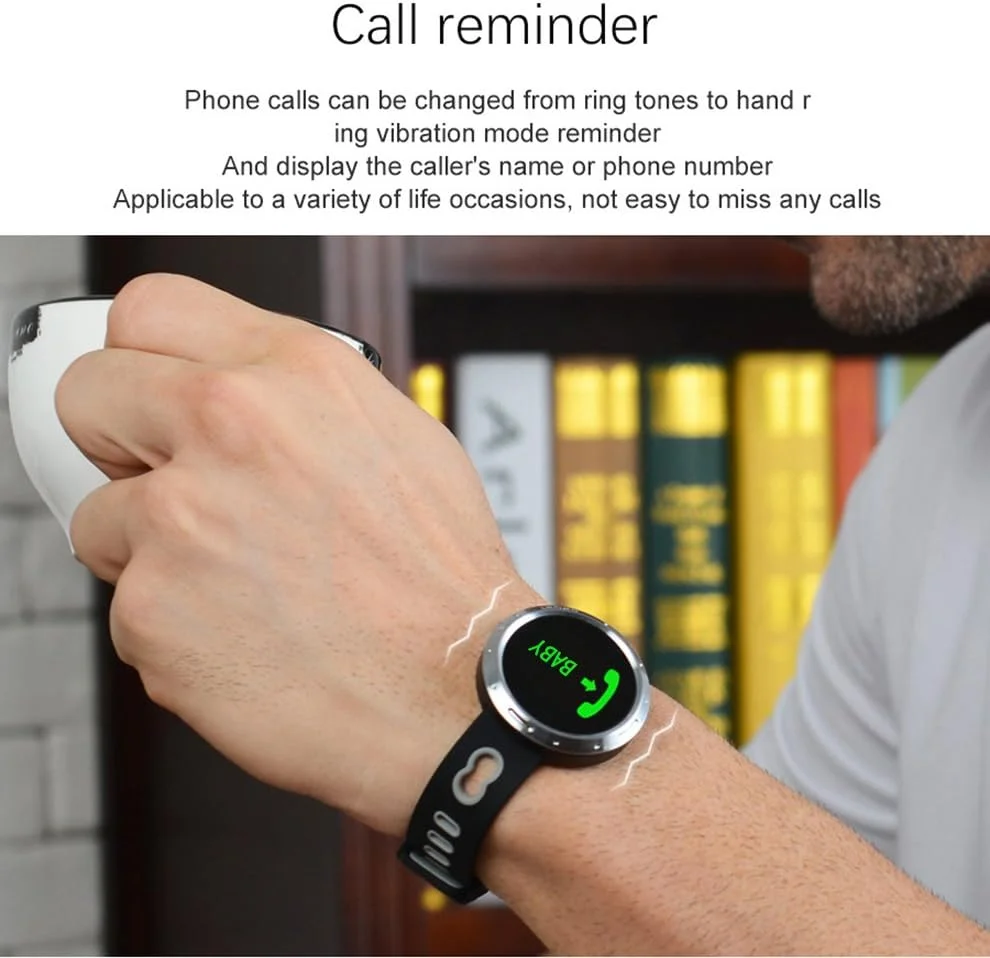 دستبند هوشمند YONII با قابلیت پایش ضربان قلب، تست فشار خون، نظارت بر خواب، حالت های ورزشی مختلف برای دویدن و شنا، گام شمار، یادآوری پیام تماس گیرنده، ضد آب عمیق IP68 - خاکستری