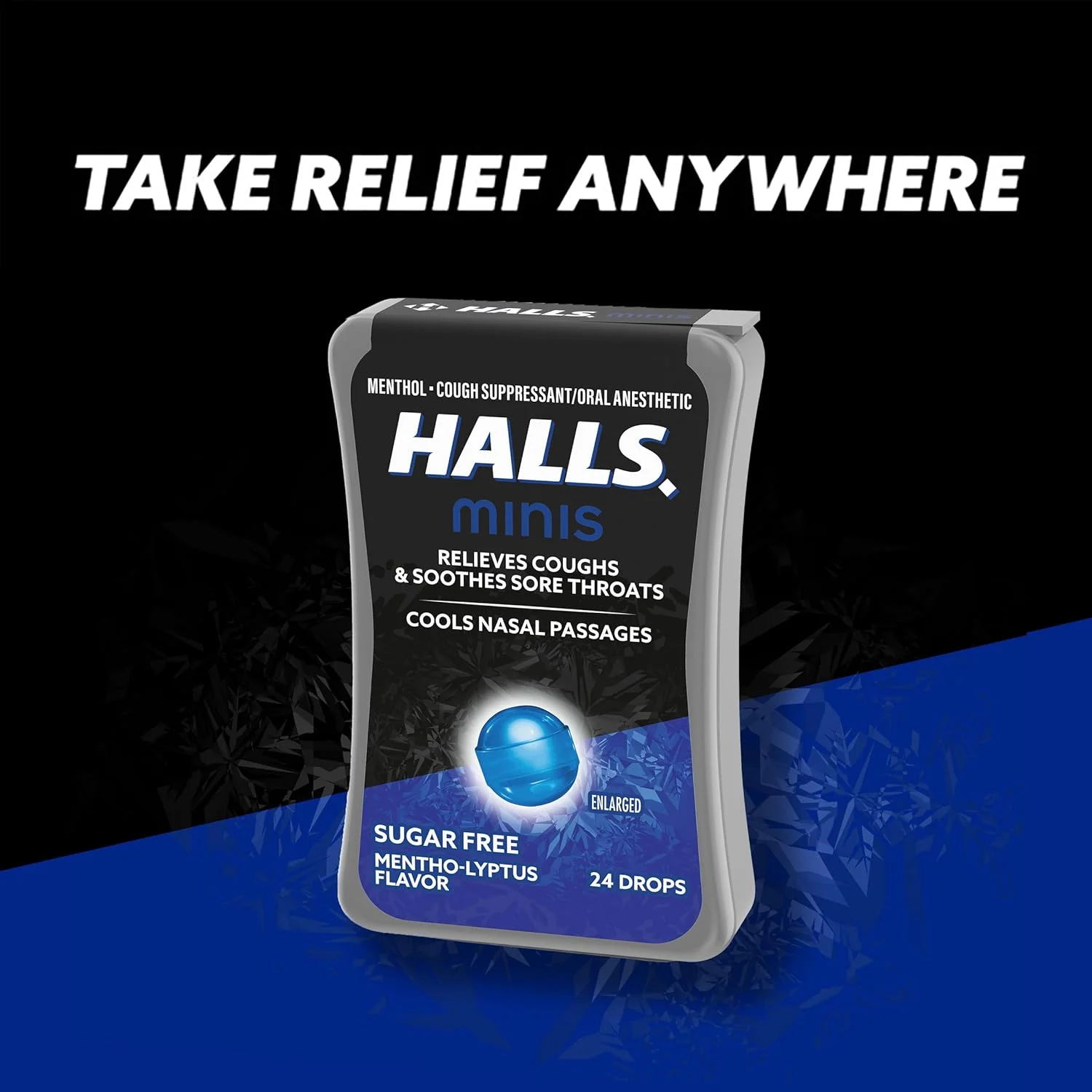 قرص های مکیدنی بدون قند با طعم اکالیپتوس هالز مینیس، 24 عدد قرص های مکیدنی بدون قند با طعم اکالیپتوس هالز مینیس، 24 عدد