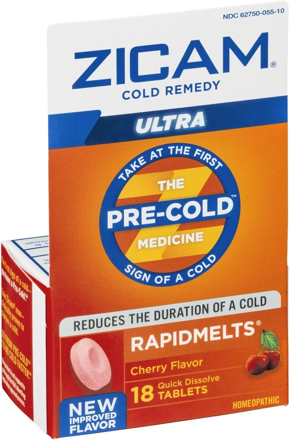 قرص های حل شونده سریع زیکام برای درمان فوری سرماخوردگی با طعم گیلاس، 18 عدد (بسته 4 عددی)