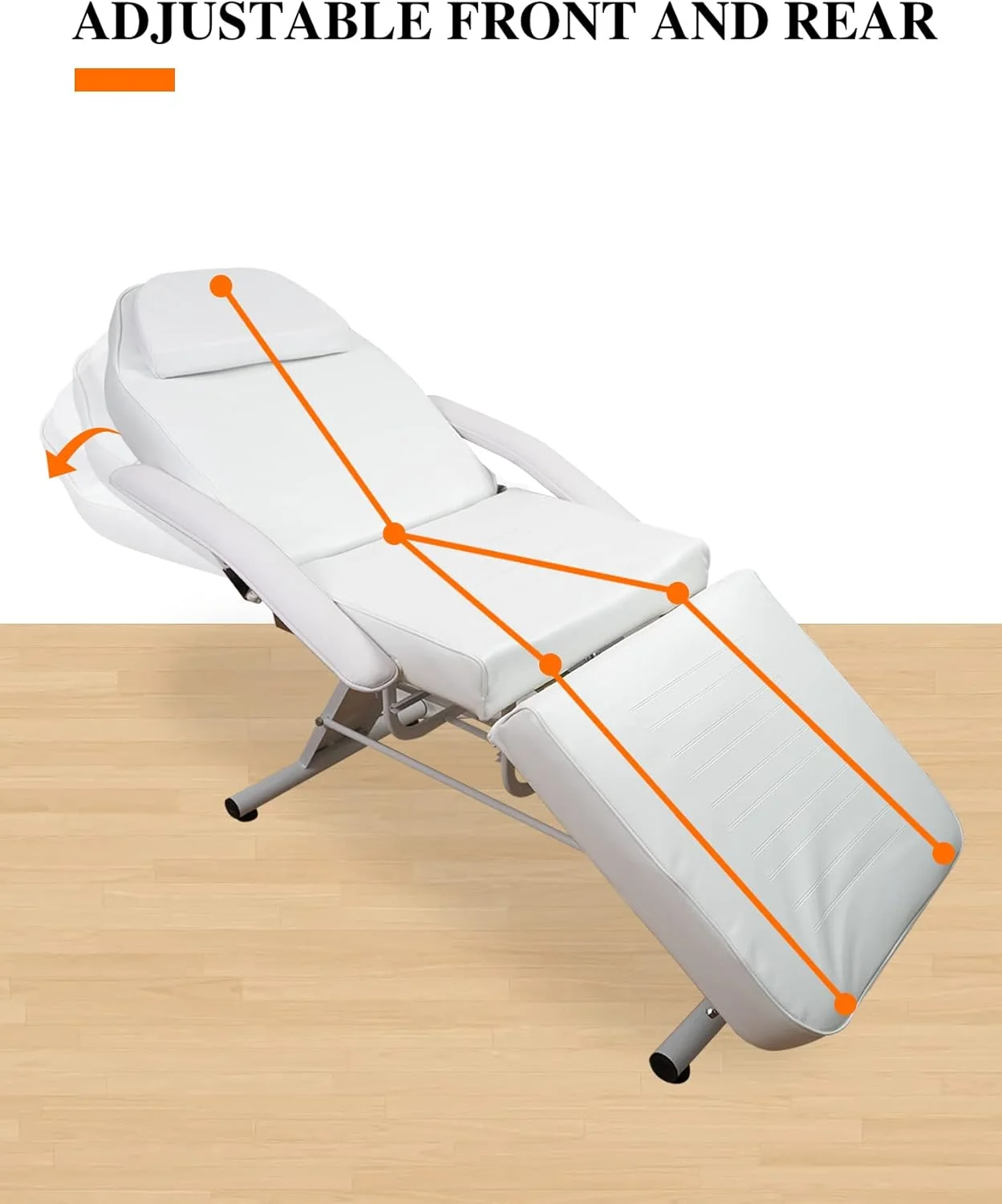 تخت ماساژ صورت، تخت اسپا، تخت مژه برای اکستنشن مژه با سینی (سفید)