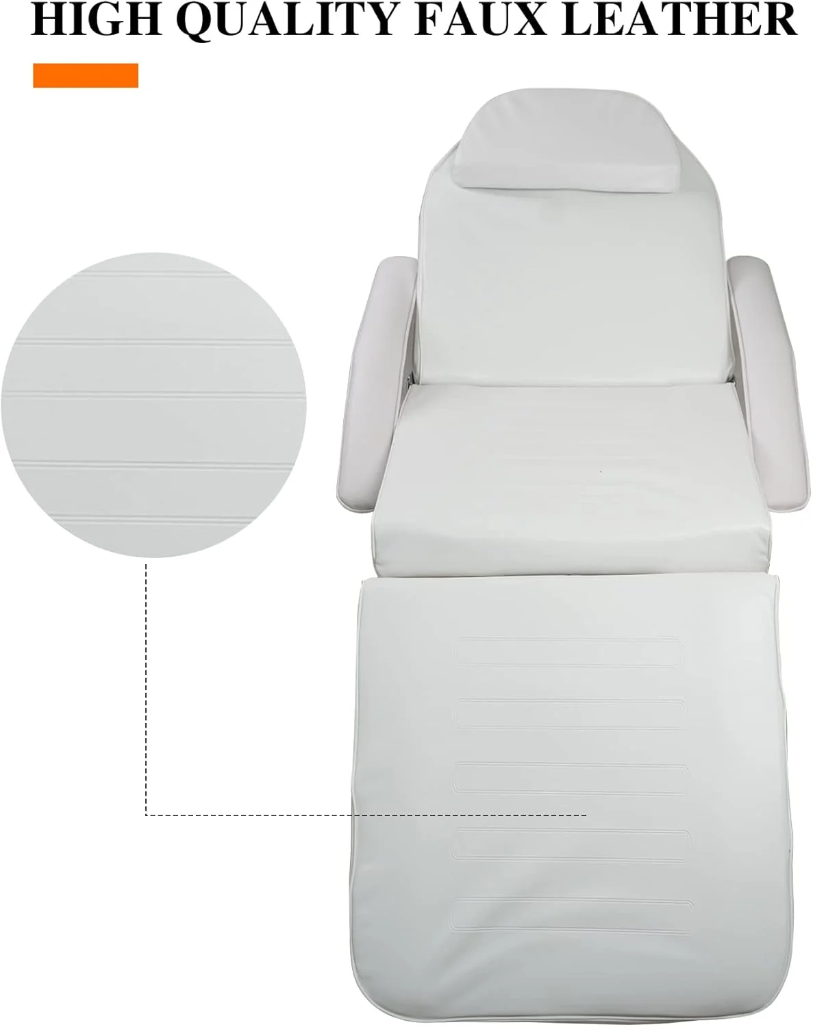 تخت ماساژ صورت، تخت اسپا، تخت مژه برای اکستنشن مژه با سینی (سفید)