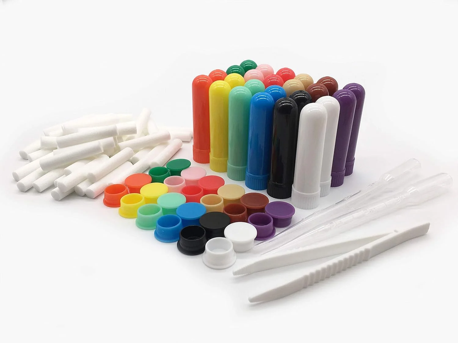 زیسون 24 عدد لوله خالی استنشاقی بینی (همراه با فتیله)، 12 فتیله اضافی، 2 قطره چکان کوچک و 1 موچین