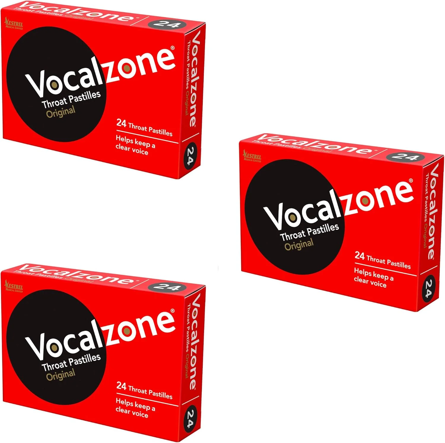 پاستیل های گلو وکال زون (24 x 3) پیشنهاد ویژه چندتایی