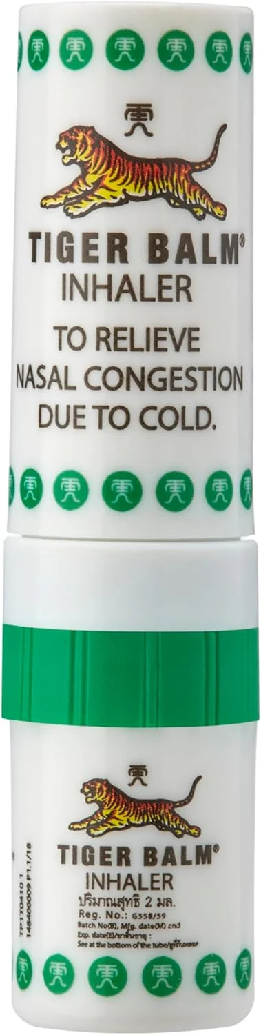 استنشاقی دو کاره ببر بالم، 2 میلی لیتر - تسکین موثر دوگانه برای گرفتگی بینی و سردردهای ناشی از سرماخوردگی