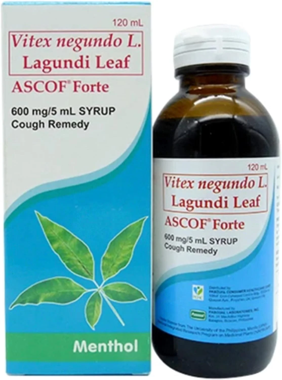 شربت برگ گیاه لاگوندی اسنانا با طعم منتول 120 میلی لیتر