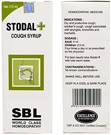 شربت استودال هومیوپاتی SBL برای سرفه های خشک و آلرژیک - 115 میلی لیتر