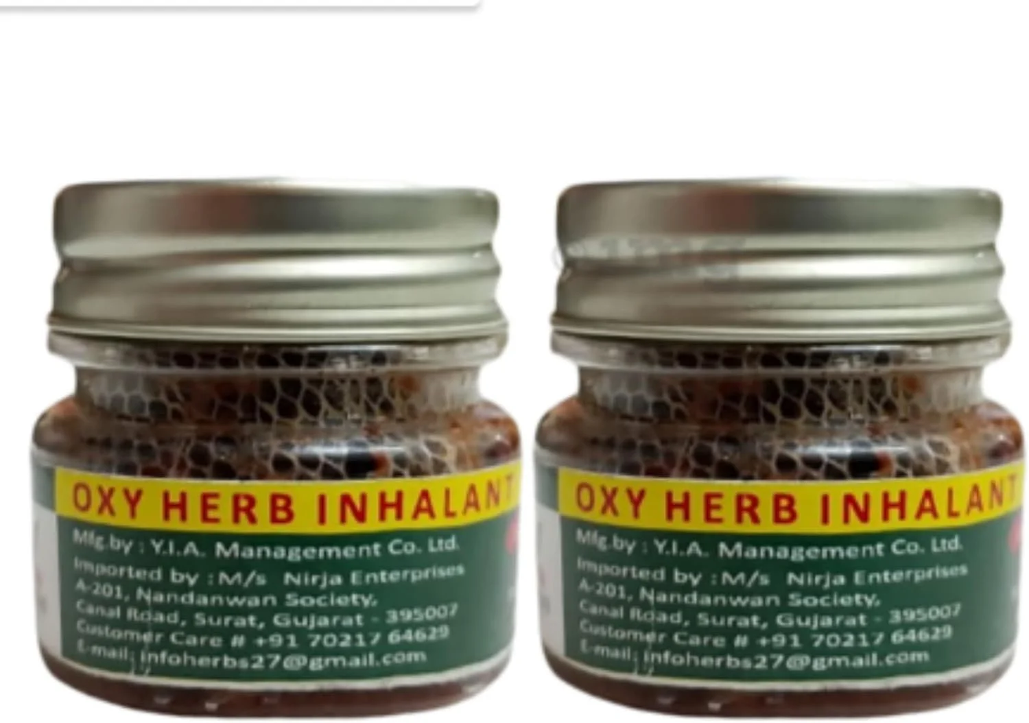 استنشاقی گیاهی آر اس آی ان سی اکسی برای تسکین سرماخوردگی، سینوزیت و میگرن (8 گرمی) بسته 2 عددی