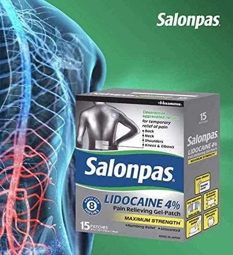 پد ژلی تسکین دهنده درد سالنپاس لیدوکائین 4% با حداکثر قدرت، 1 بسته، 15 عدد پد ژلی تسکین دهنده درد سالنپاس لیدوکائین 4% با حداکثر قدرت، 1 بسته، 15 عدد