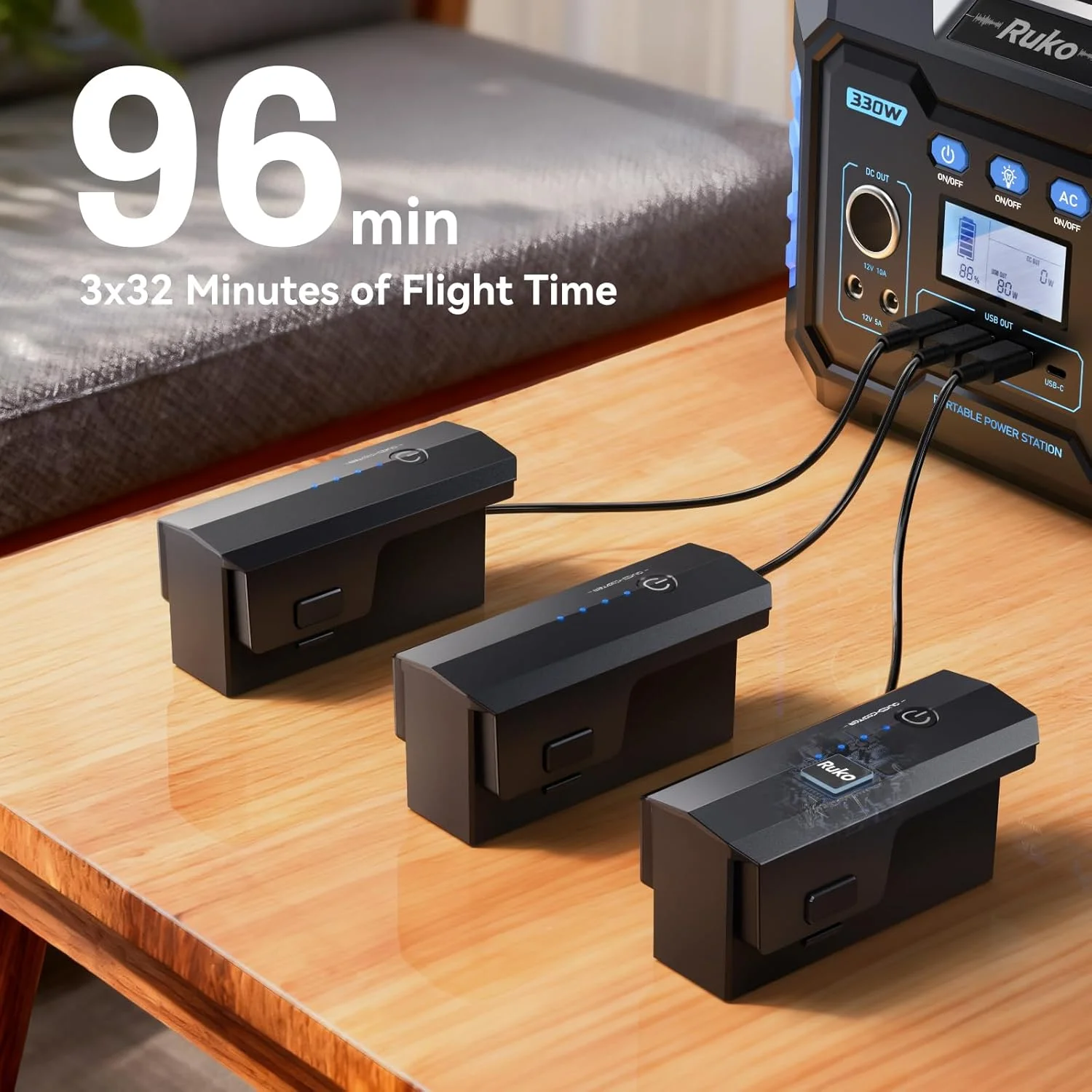 پهپاد Ruko F11GIM2 با گیمبال + EIS دوربین 4K برای بزرگسالان، زمان پرواز طولانی 96 دقیقه، برد طولانی 16404 فوت FPV، بازگشت خودکار به خانه با GPS، مقاومت در برابر باد سطح 6، کوادکوپتر تاشو