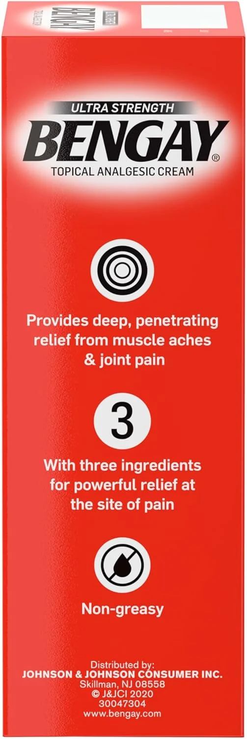 کرم تسکین دهنده درد موضعی فوق العاده قوی، مسکن غیر چرب برای دردهای جزئی مفاصل، عضلانی، مفصلی و کمر، کافور، منتول و متیل سالیسیلات، بسته بندی 2 اونس ممکن است متفاوت باشد