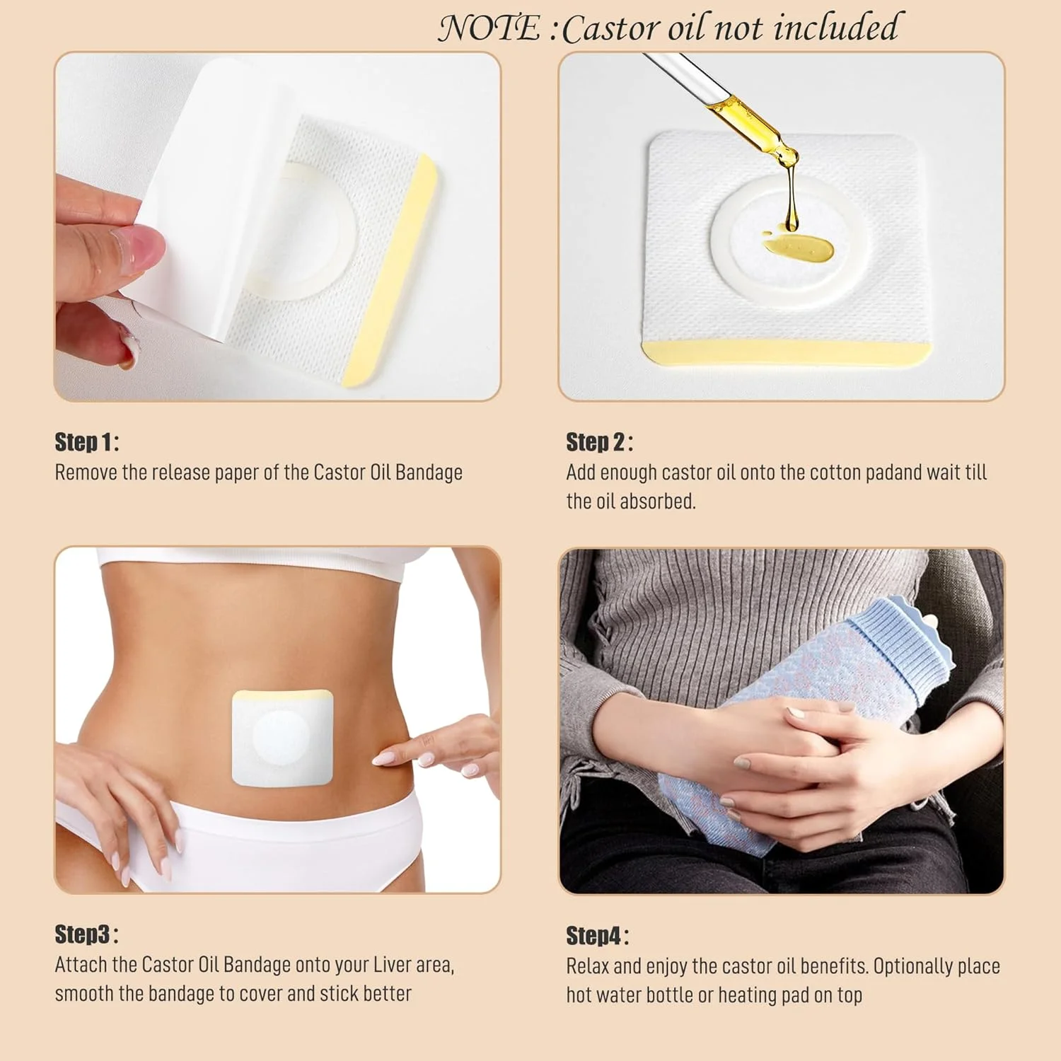 بسته 30 عددی پد روغن کرچک چسبی برای ناف - پدهای پنبه ارگانیک یکبار مصرف با جذب بالا، بدون نیاز به شستشو، ضد نشت (روغن شامل نمی شود) بسته 30 عددی پد روغن کرچک چسبی برای ناف - پدهای پنبه ارگانیک یکبار مصرف با جذب بالا، بدون نیاز به شستشو، ضد نشت (روغن شامل نمی شود)