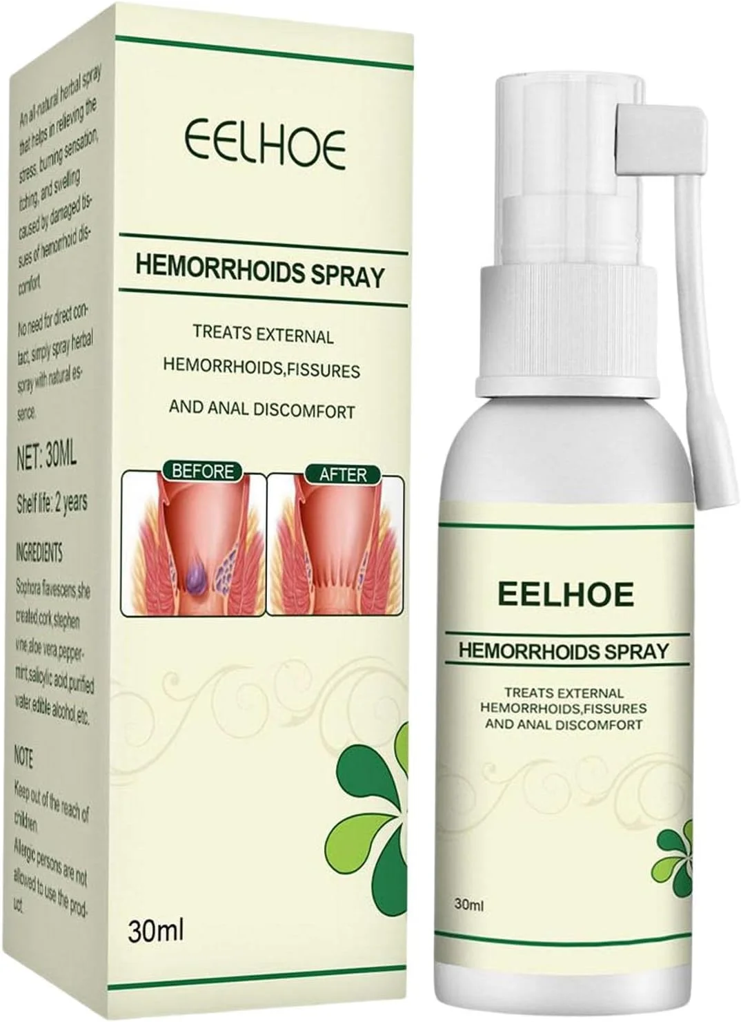 اسپری هموروئید 30 میلی لیتر، قوی و ملایم برای تسکین خارش و درد، مناسب برای بانوان و آقایان اسپری هموروئید 30 میلی لیتر، قوی و ملایم برای تسکین خارش و درد، مناسب برای بانوان و آقایان