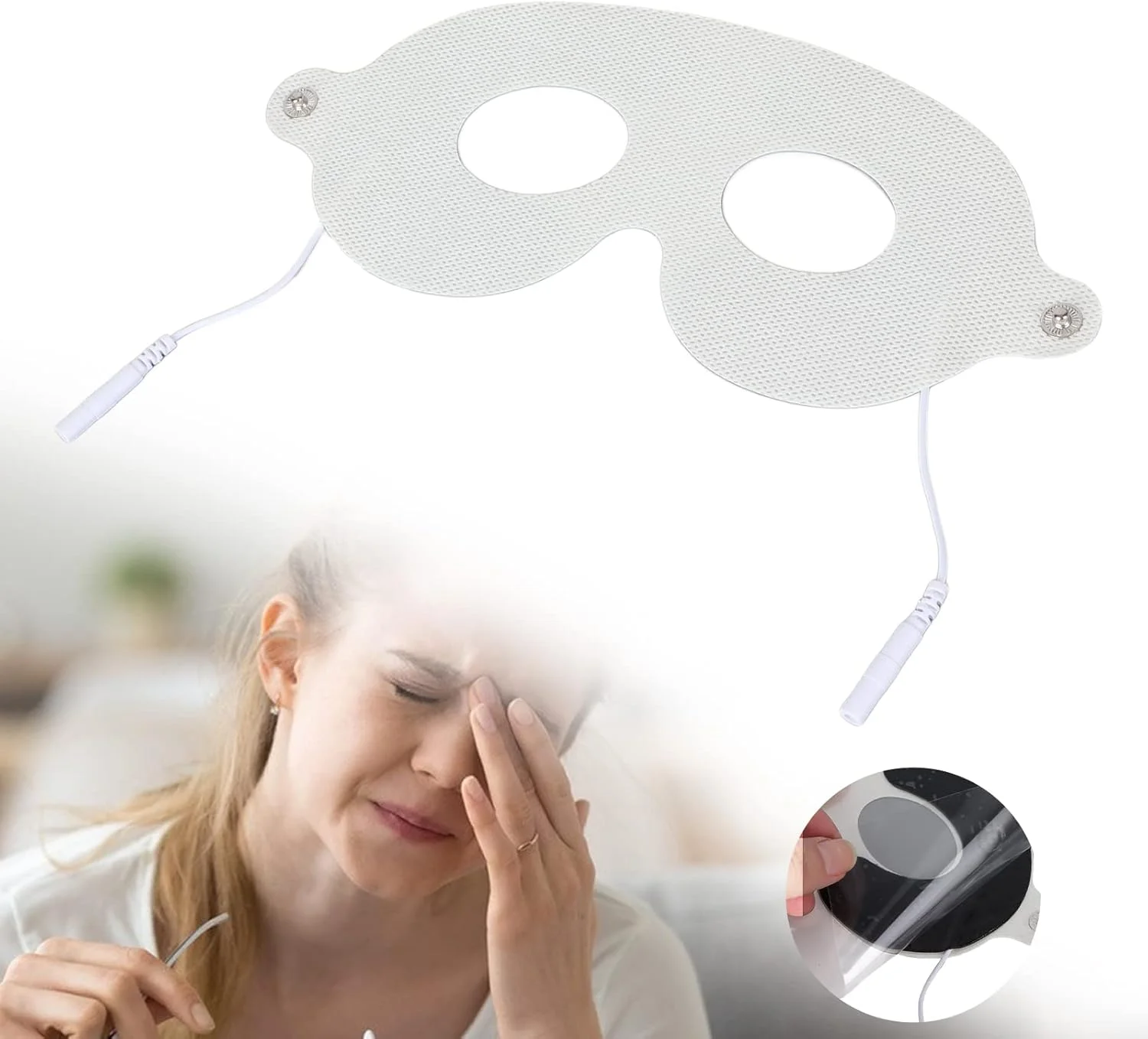 پدهای الکترود چشم TENS، پدهای الکترود TENS خود چسب برای دستگاه فیزیوتراپی الکترونیکی، بهبود متابولیسم