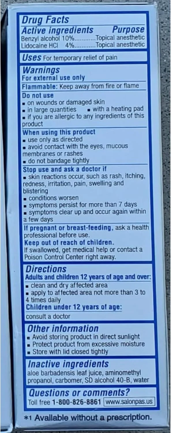 مایع لیدوکائین پلاس Salonpas (بسته 4 عددی)