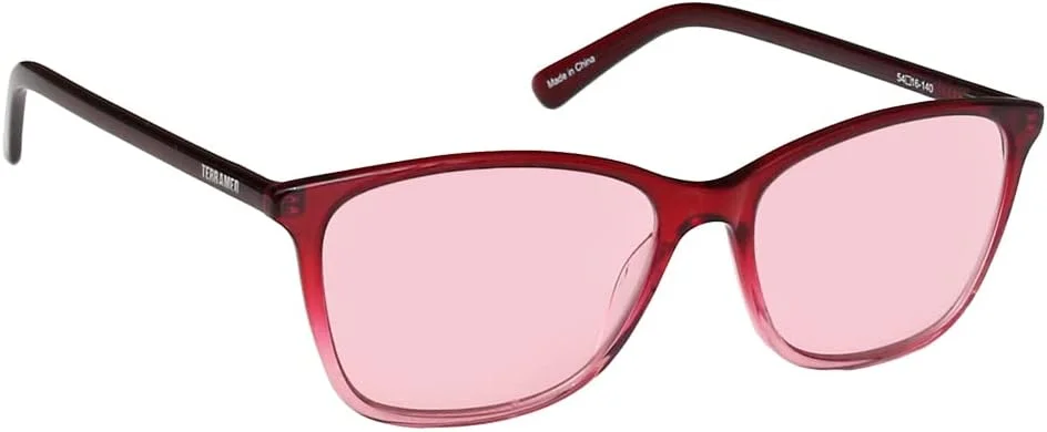 عینک میگرن Terramed Just Think Comfort برای تسکین میگرن و حساسیت به نور، خستگی چشم ناشی از نور، مناسب برای آقایان و بانوان، Audrey، 1 عدد