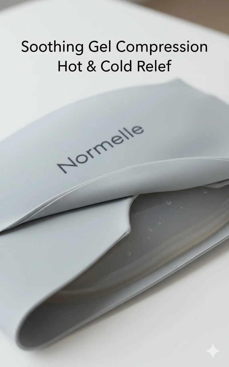 کلاه ژلی تسکین میگرن Normelle برای درمان سرد و گرم – کلاه فشاری 180 درجه برای سردرد تنشی، سینوسی و درد سر – کلاه ژلی قابل استفاده مجدد برای خواب، دفتر کار، مسافرت