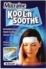 برچسب ژلی خنک کننده میگرن Kool 'N' Soothe بسته 4 عددی