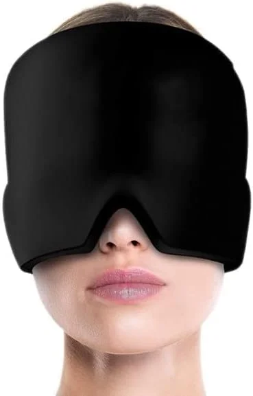 کلاه سر یخی KBS برای سردرد و میگرن، درمان گرم و سرد برای پف چشم، تنش، سینوزیت و کاهش استرس (بسته 1 عددی)