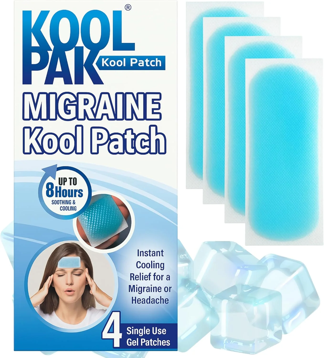 برچسب خنک کننده کولپک برای میگرن - بسته 4 عددی