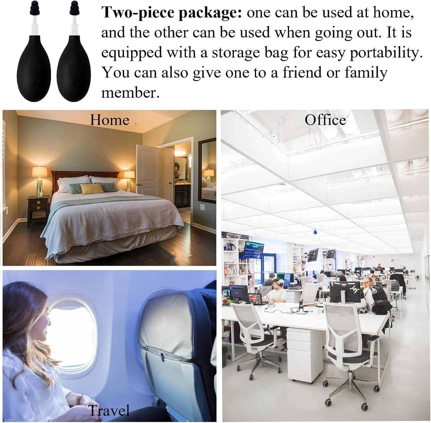 ابزار تنظیم فشار گوش (مدل H6)، بسته 2 عددی دستگاه کاهش فشار گوش، تسکین میگرن و سردرد با تنظیم فشار گوش داخلی، تسکین میگرن و سردرد