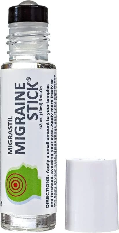 رول تسکین دهنده میگرن Migrastil Vigor Basic بسته 3 عددی. تسکین طبیعی میگرن. مناسب برای سردردهای تنشی. ساخت آمریکا. حاوی روغن های اساسی نعناع فلفلی، نعناع و اسطوخودوس.
