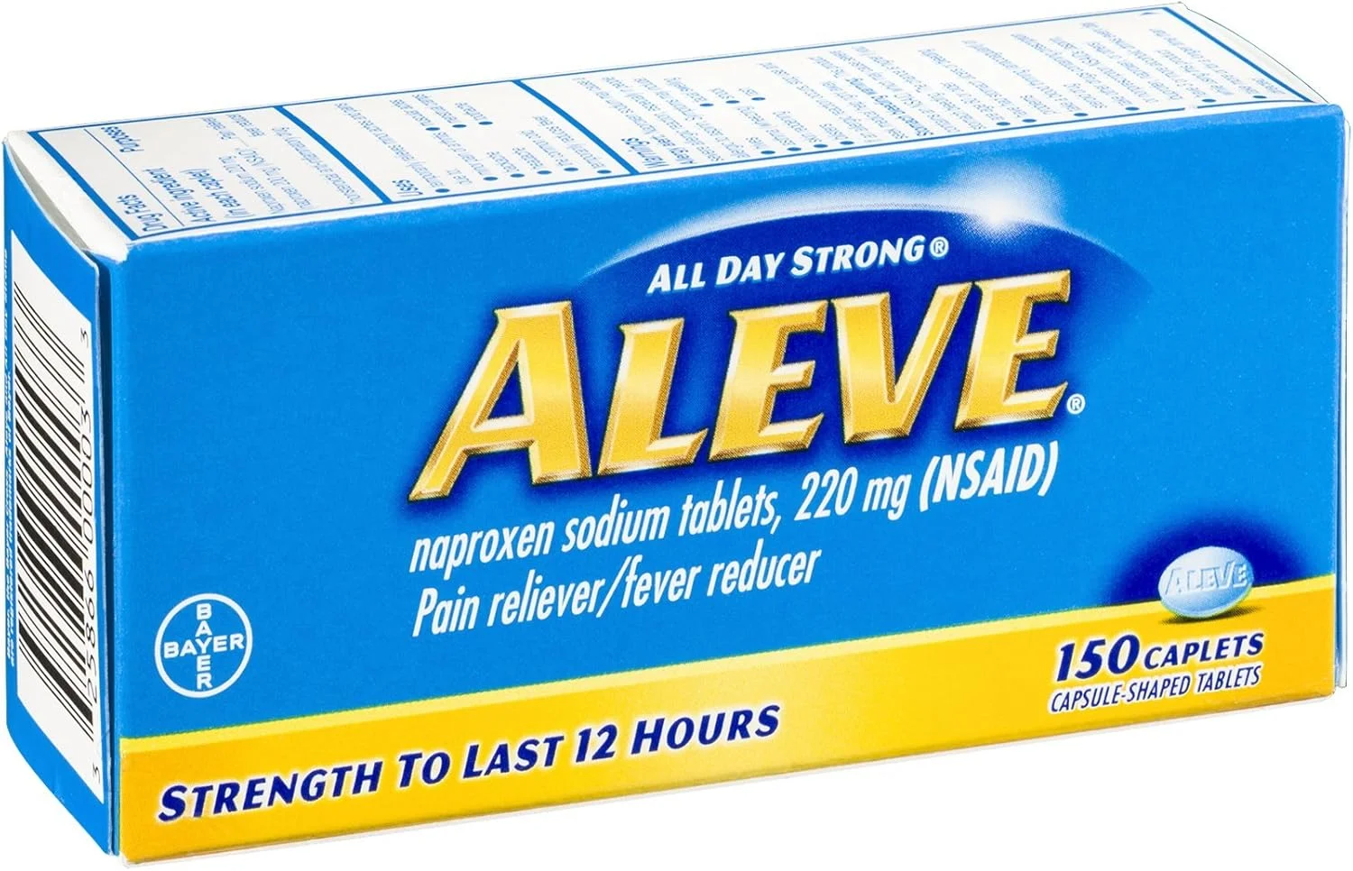 آلوِ مسکن قوی و تب بر 200 میلی گرمی بایر، 150 عدد (بسته 3 عددی)