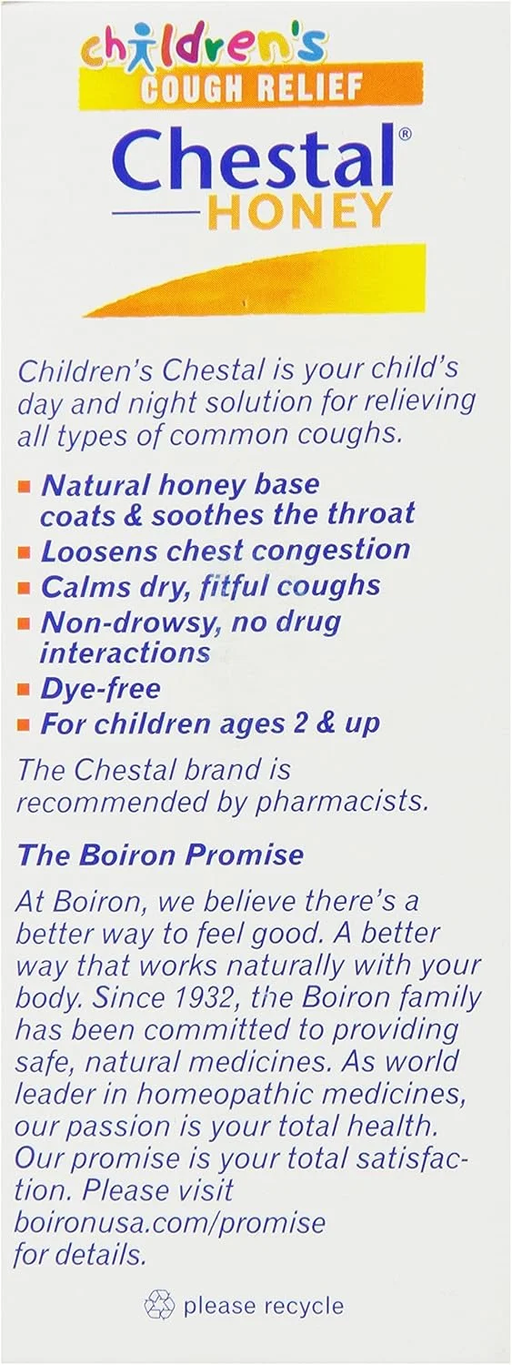 شربت سینه کودکان بویورون چستال برای سرفه، عسل، 4.20 اونس