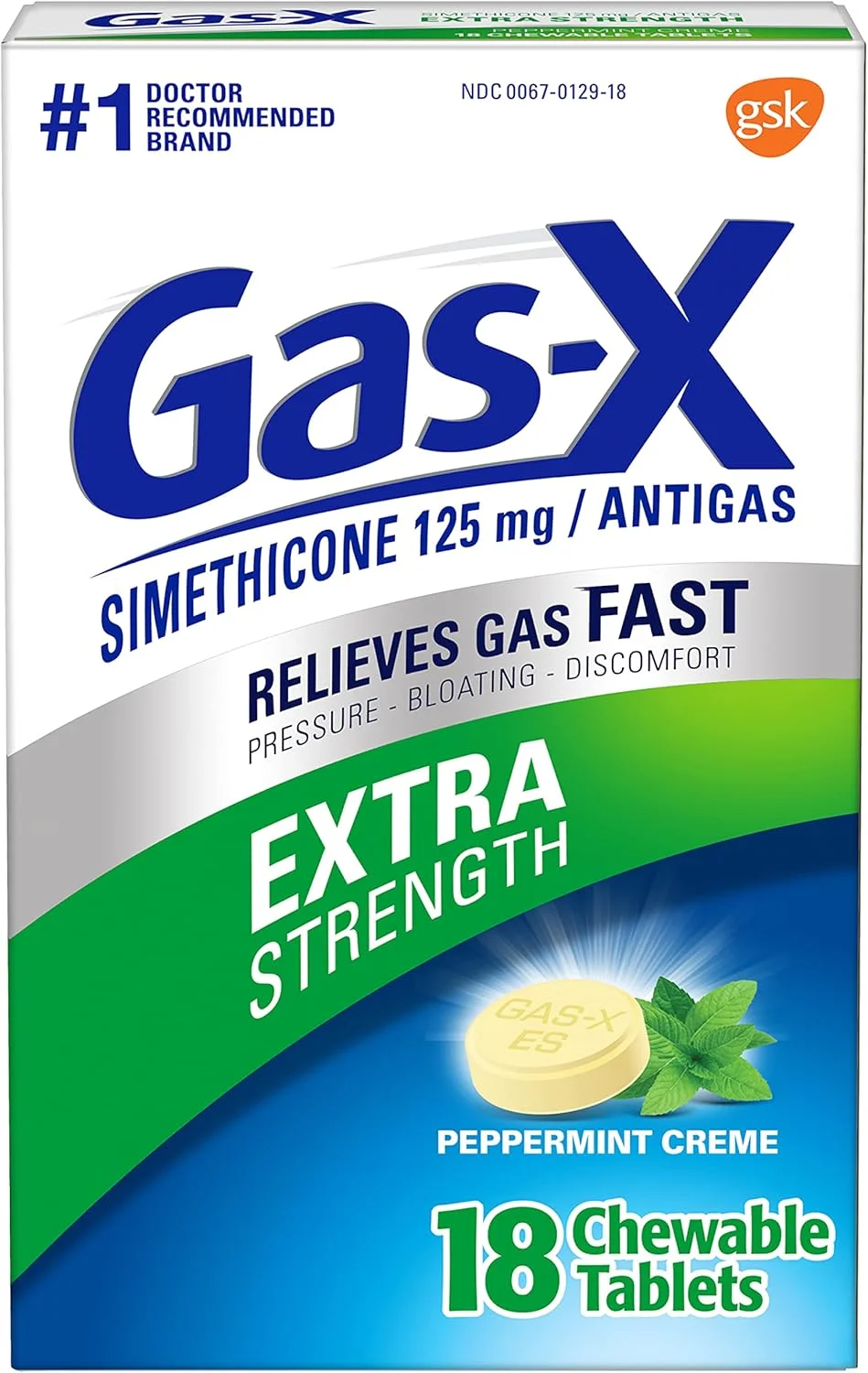 قرص های جویدنی ضد نفخ با طعم نعناع (بسته 8 عددی)