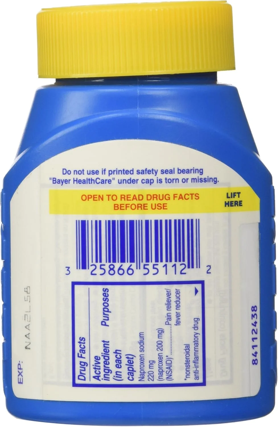 کپسول‌های ایلیو، تسکین‌دهنده درد و کاهش‌دهنده تب، 320 عدد