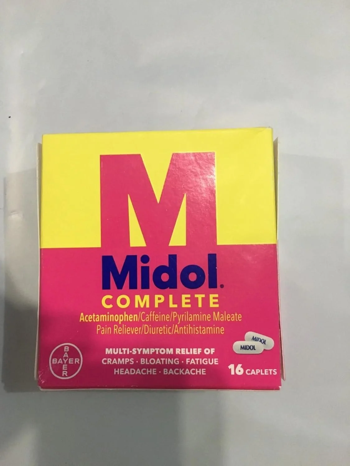 کپسول های مسکن درد قاعدگی میدول حاوی استامینوفن - 16 عدد