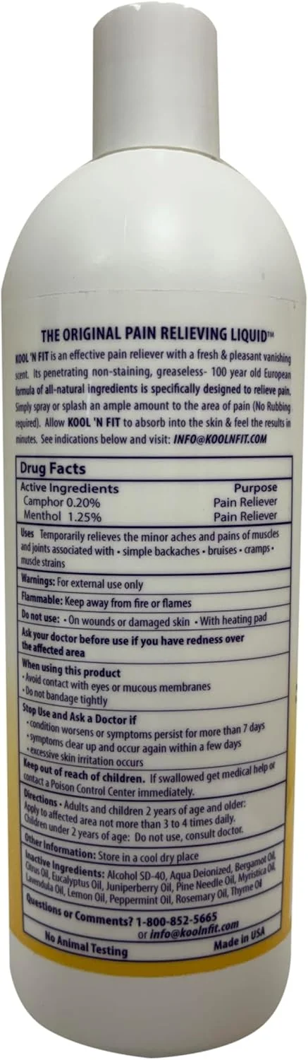 اسپری تسکین دهنده درد کول ان فیت با رایحه آلو زمستانی - بطری پر کننده 473 میلی لیتری