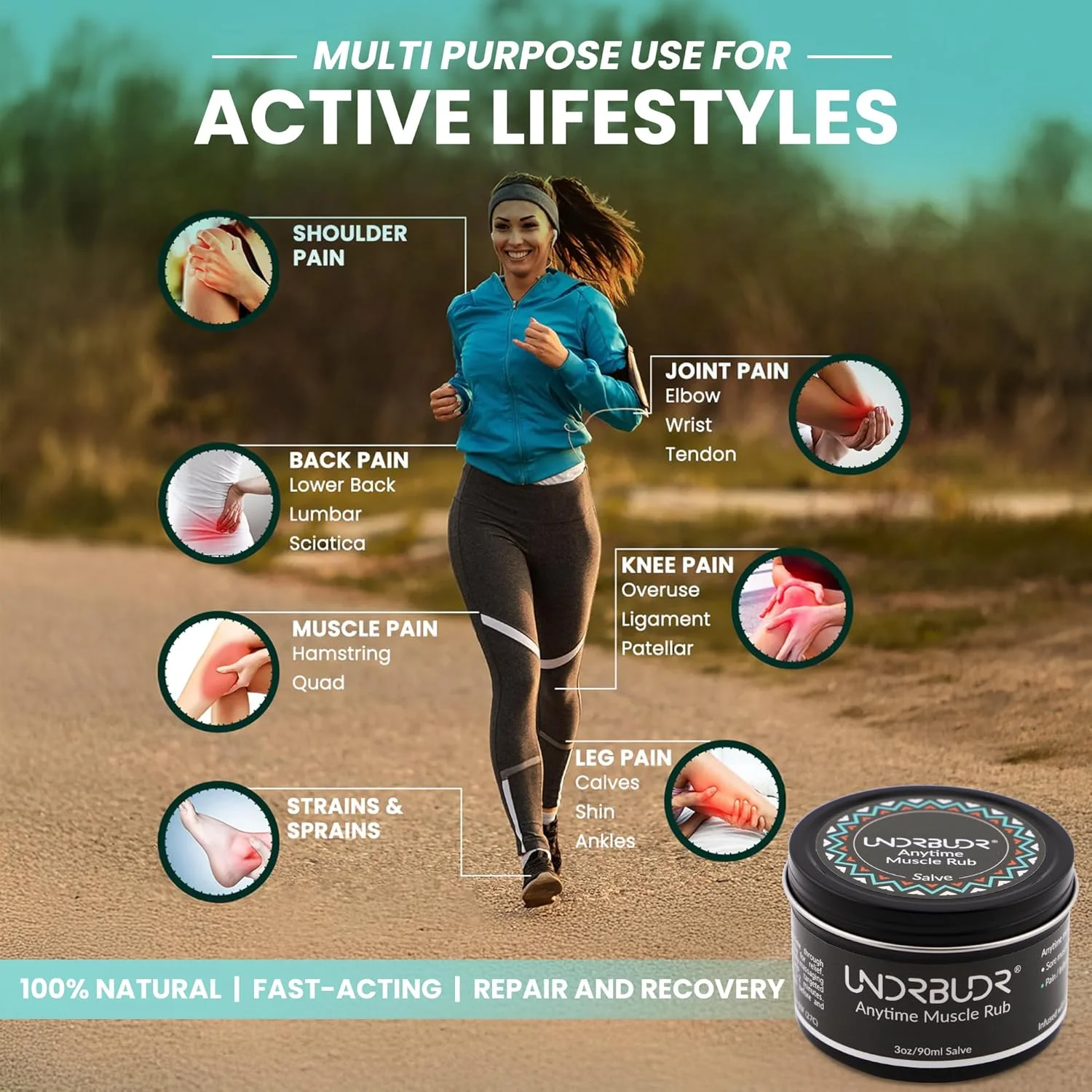 مرهم ماساژ عضلات با آرنیکا، کامفری و روغن‌های ضروری | مرهم گیاهی 85 گرمی و کاملا طبیعی برای درد عضلات، کمردرد، ناراحتی مفاصل و تسکین سریع در هر زمان