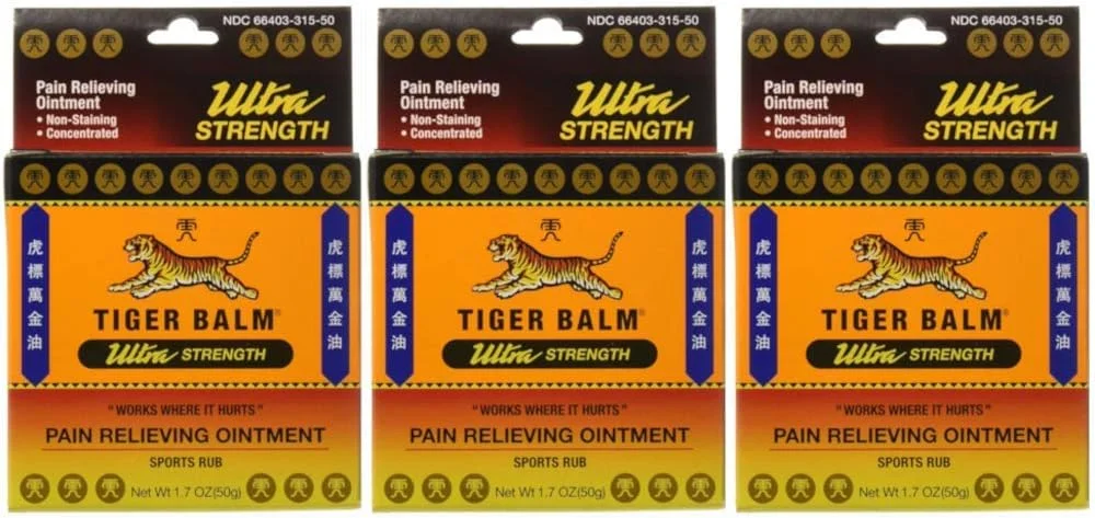 پماد تسکین دهنده درد عضلانی تایگر بالم اسپورت، قدرت فوق العاده، 50 گرم