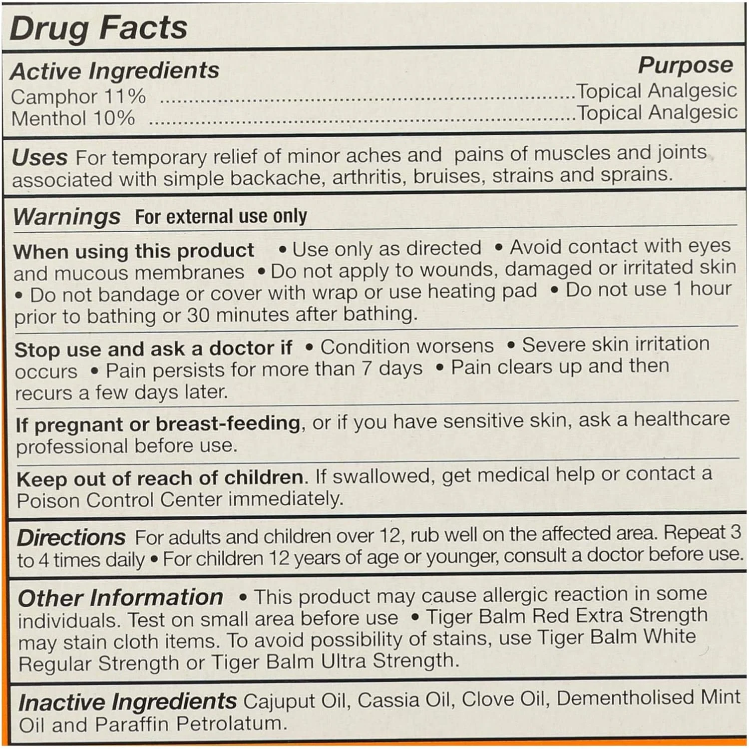 پماد ببر قرمز با قدرت مضاعف