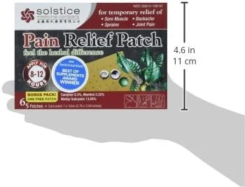 برچسب تسکین درد سولستیس مدیسین کمپانی، 6 عدد
