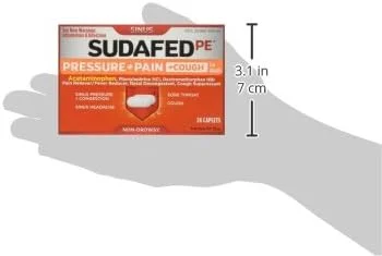 کپسول های سودافد PE برای فشار و درد، حداکثر قدرت، مخصوص بزرگسالان، 24 عدد (بسته 3 عددی)