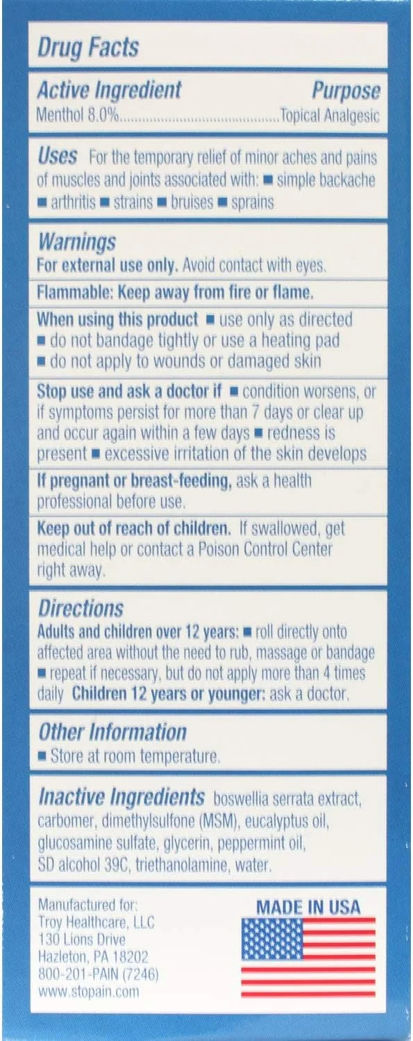 مسکن رولی استاپین با قدرت فوق العاده - 85 گرم، بسته 4 عددی