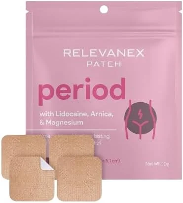 برچسب های پوستی رلوونکس برای بانوان - آسایش و پشتیبانی در طول دوره - ملایم و راحت - طراحی شده برای استفاده آسان روزمره