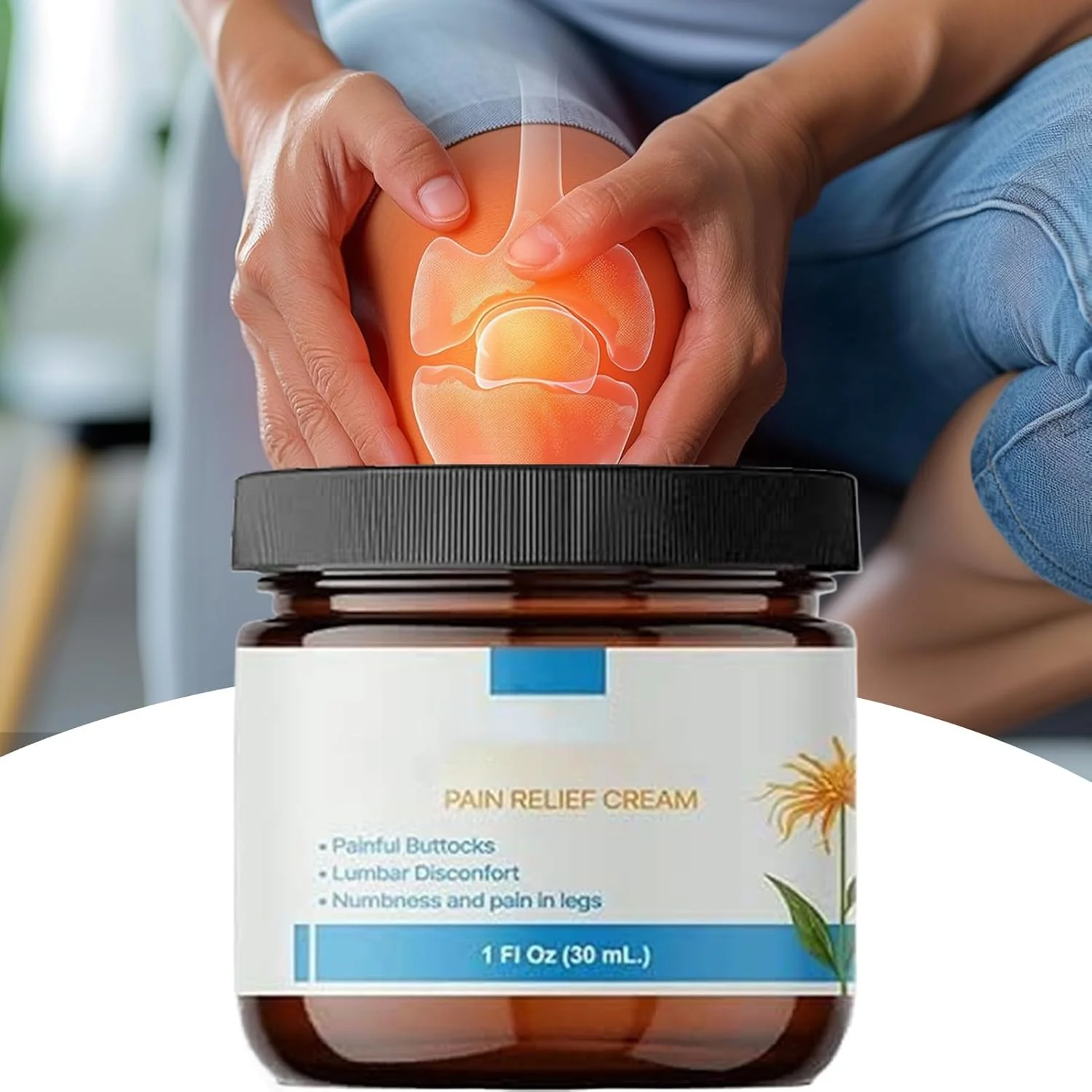 کرم عضلانی | ژل تسکین دهنده فوری مفاصل با اثر خنک کنندگی، بالم غیر چرب برای کمر، گردن، شانه، پا و مناسب برای مسافرت و خواب