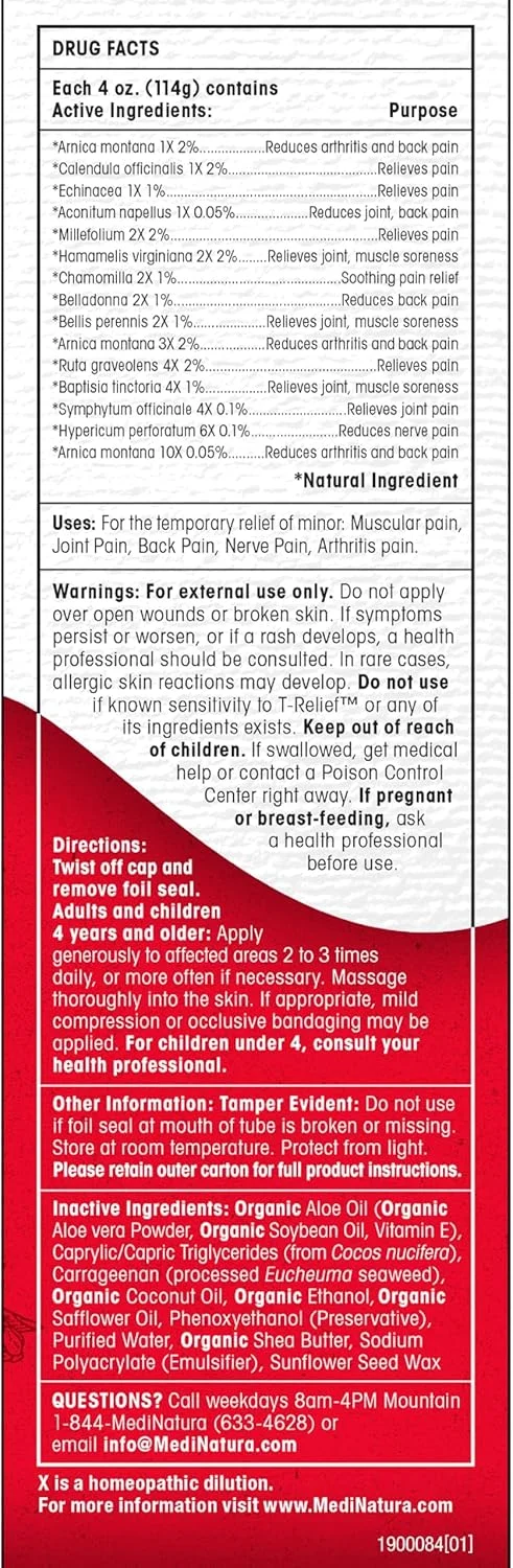 پماد تسکین درد مدیناتورا T RELIEF، ۱۲۰ میلی لیتر