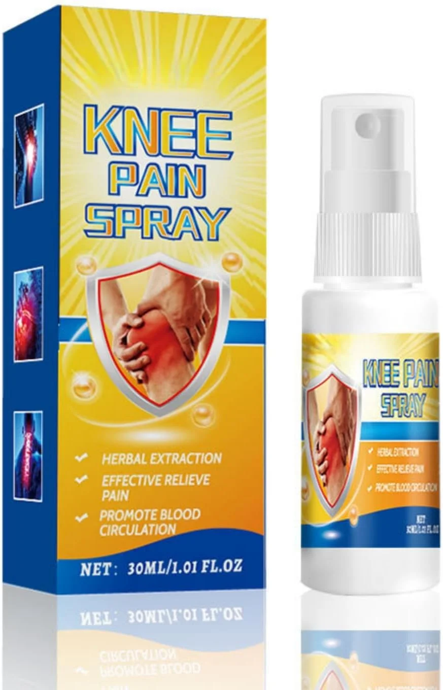 اسپری درد زانو 30 میلی لیتر - تسکین هدفمند برای درد زانو، پاشنه و مفاصل کمری - فرمولاسیون گیاهی - طراحی اسپری مناسب - ماندگاری طولانی - احساس خنک کننده و تسکین دهنده - نفوذ عمیق