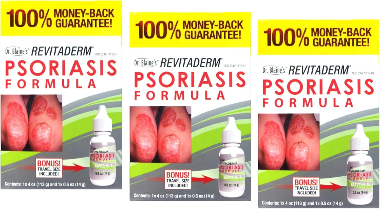 محلول درمان پسوریازیس رویتادرم دکتر بلین، 120 میلی لیتر (بسته 3 عددی)