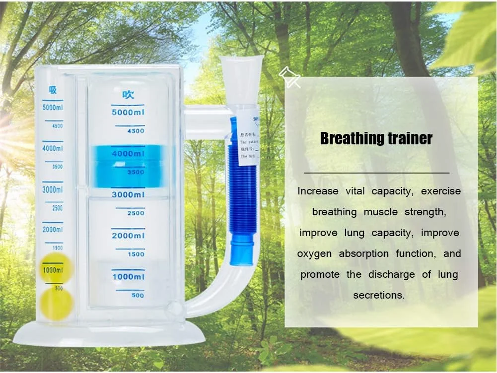 دستگاه تمرین تنفسی 5000L با ظرفیت بالا، وسیله ای برای تمرین ظرفیت حیاتی تنفس دستگاه تمرین تنفسی 5000L با ظرفیت بالا، وسیله ای برای تمرین ظرفیت حیاتی تنفس