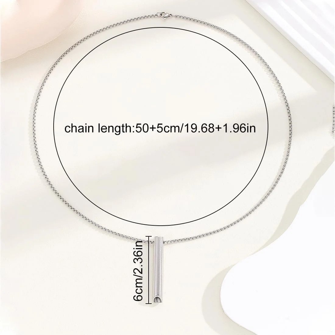 2 عدد گردنبند تنفسی، زنجیر تنفسی برای تمرینات تنفسی و مدیتیشن، کاهش اضطراب