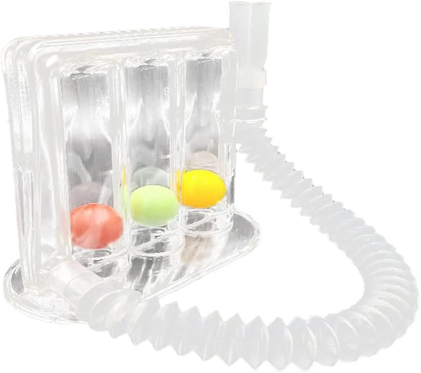 تمرین دهنده تنفس، تمرین کننده دم عمیق، تمرین کننده ریه سه توپی، ابزار تمرین عملکرد ریه برای خانه