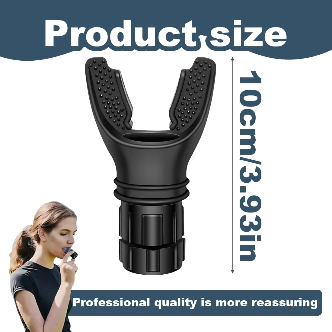 تمرین دهنده تنفسی ریه مشکی، تمرین دهنده تنفس، تمرین دهنده ریه، بهبود مقاومت ظرفیت ریه برای درمان تنفسی، دوستداران ورزش (شامل یک سر جایگزین)